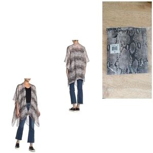 SNAKE PRINT SHAWL BA